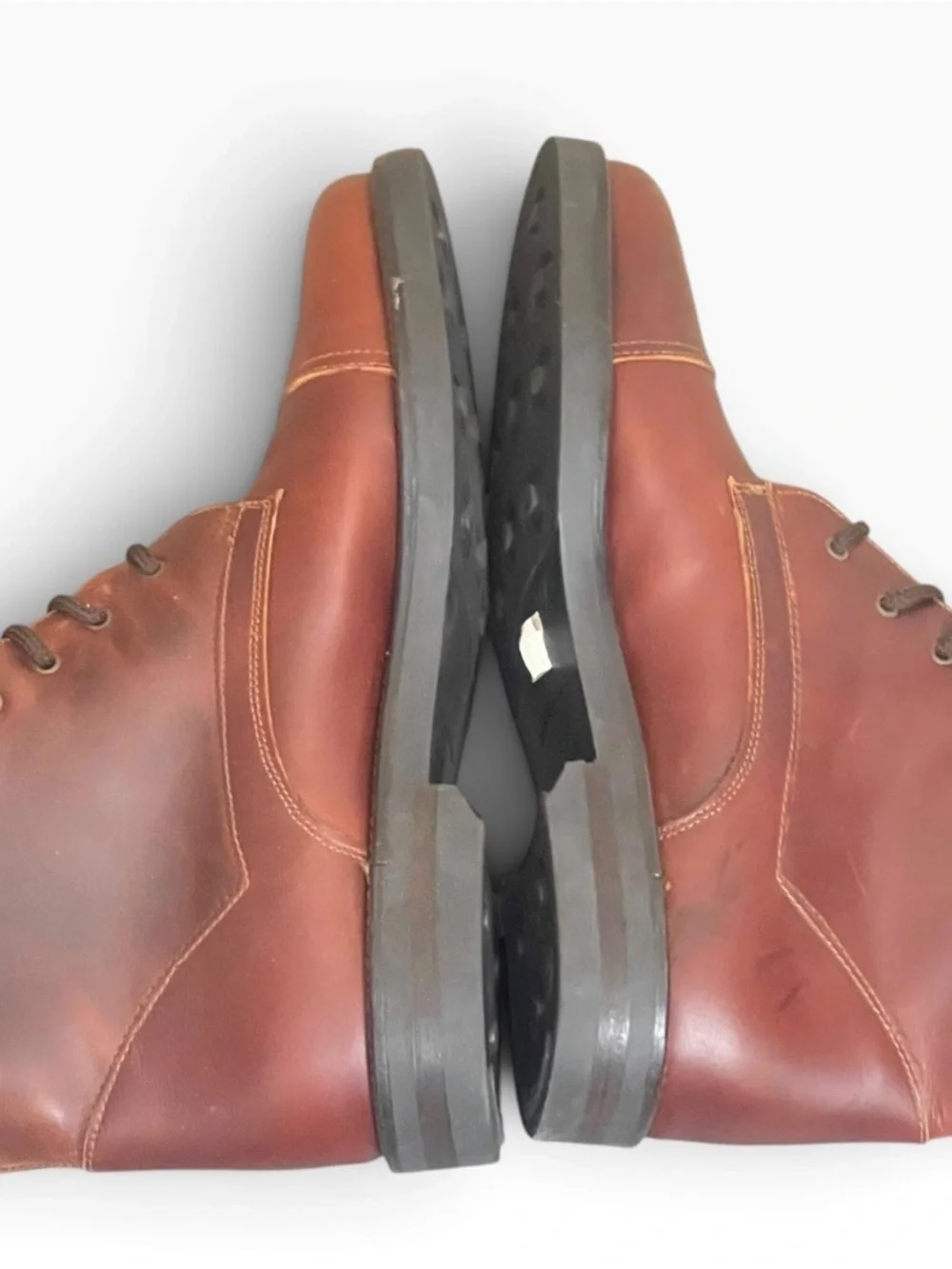 Johnston Murphy Made In Italy Leather Brown Mens Boots US 8.5 M